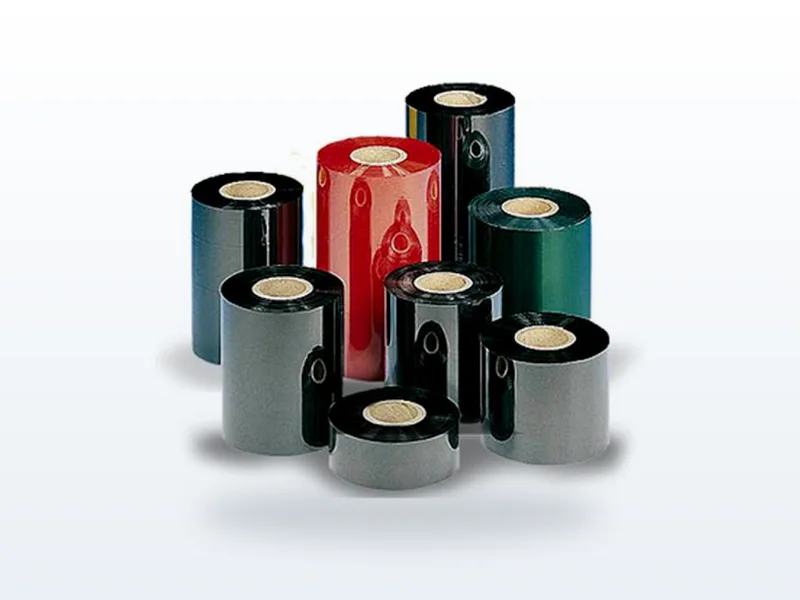 Wax thermal transfer ribbon roll for barcode printers